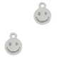 DQ Metall Anhänger Smiley 10x8mm Antik silber